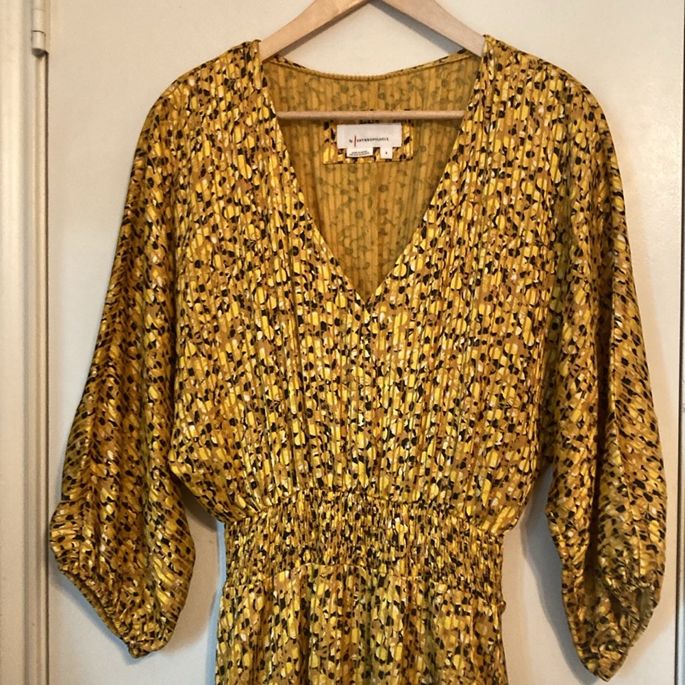 Anthropologie| Marigold Midi Dress | Sz Small. Pre owned condition - Picture 3 of 10